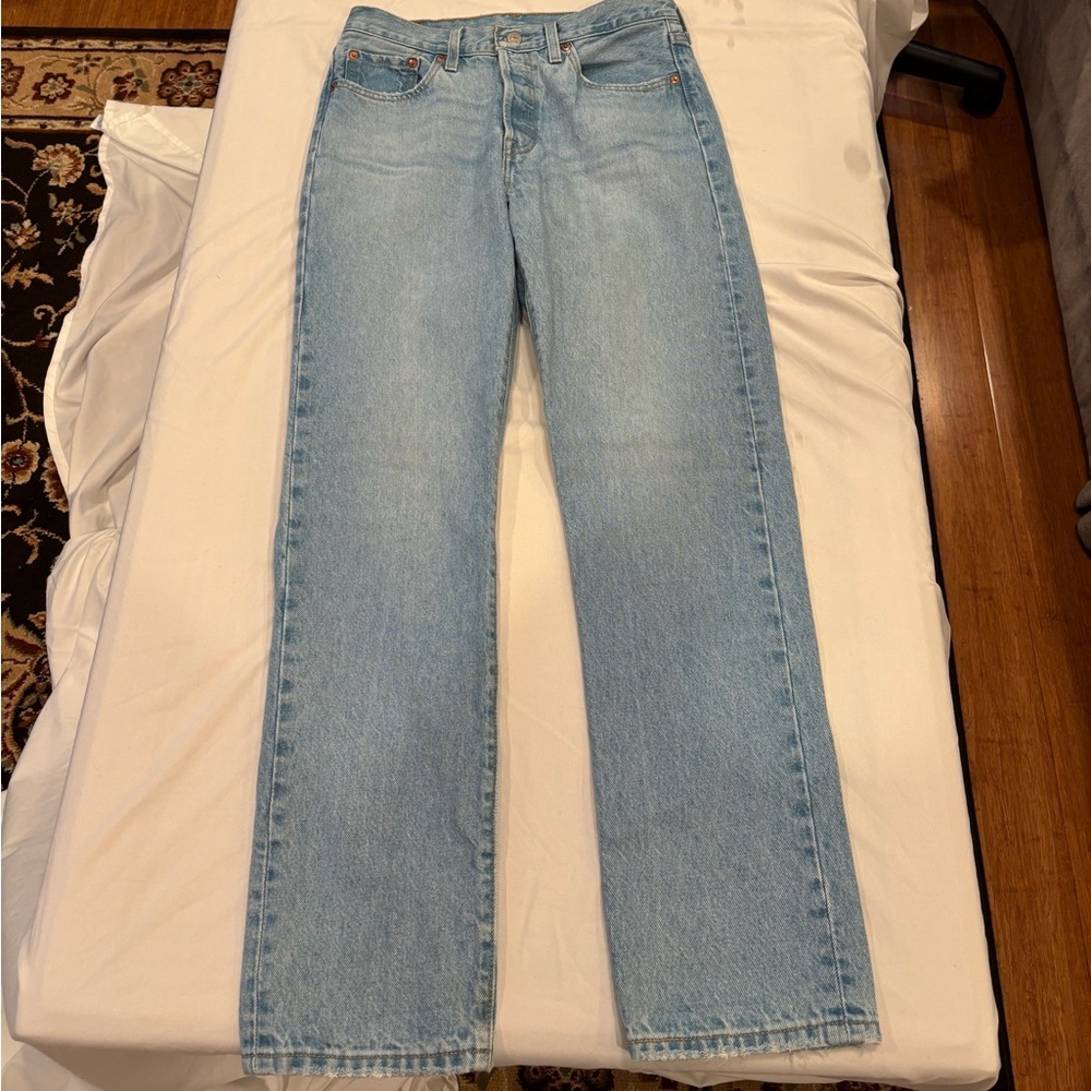 Levi's 501 Straight Leg Blue Jeans